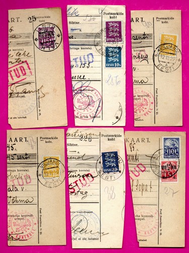 Estonia lot vintage cupon - estonia, 6